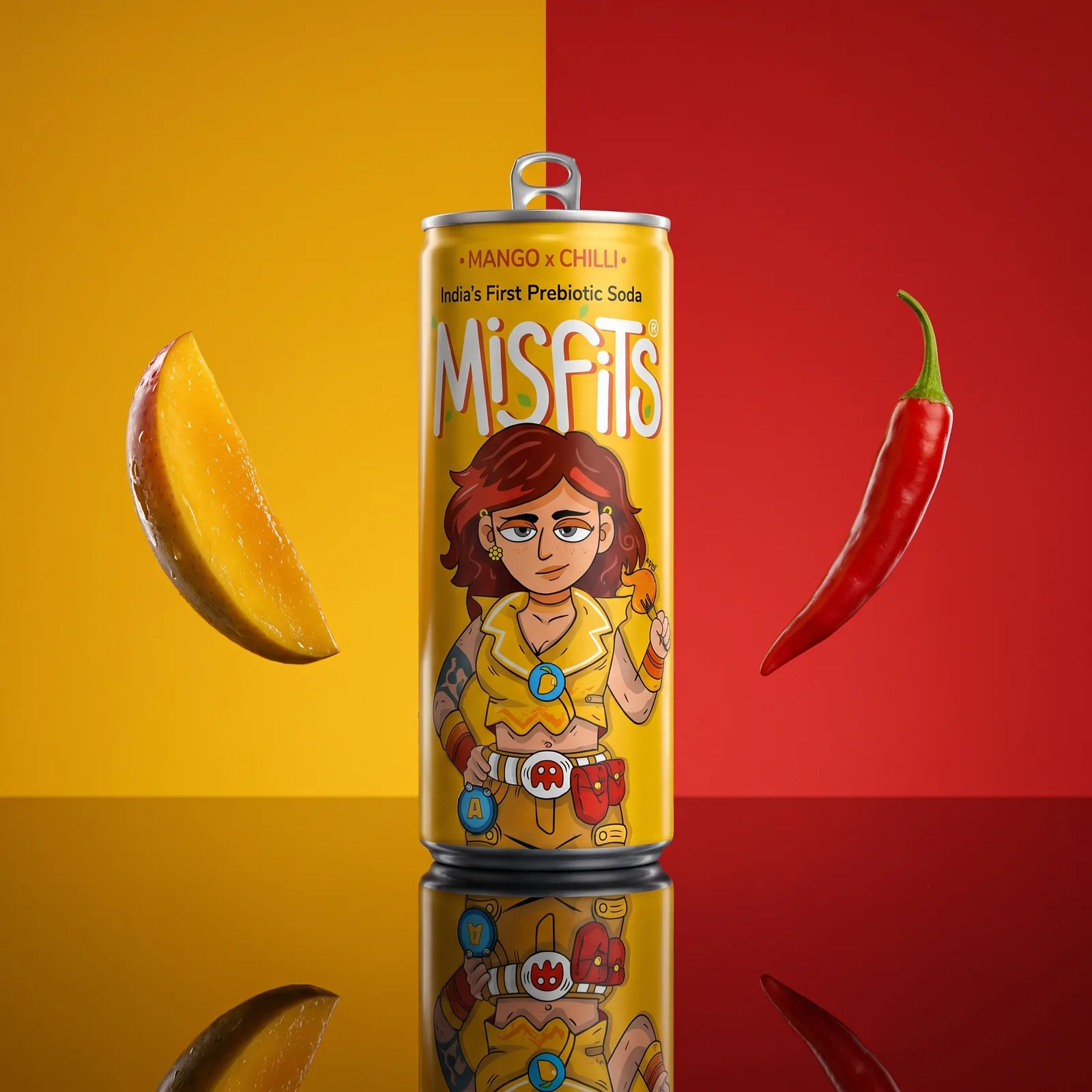 Misfits can on a split mango and chilli ground